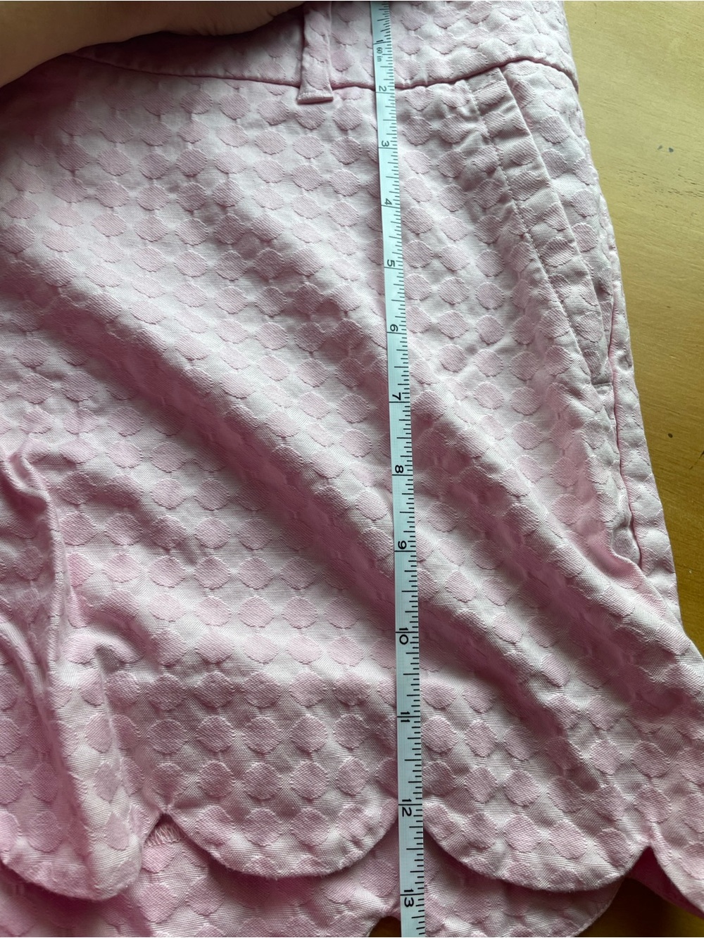 crown & ivy Light Pink Quilted Skort with Scallop Edge - Picture 5 of 6